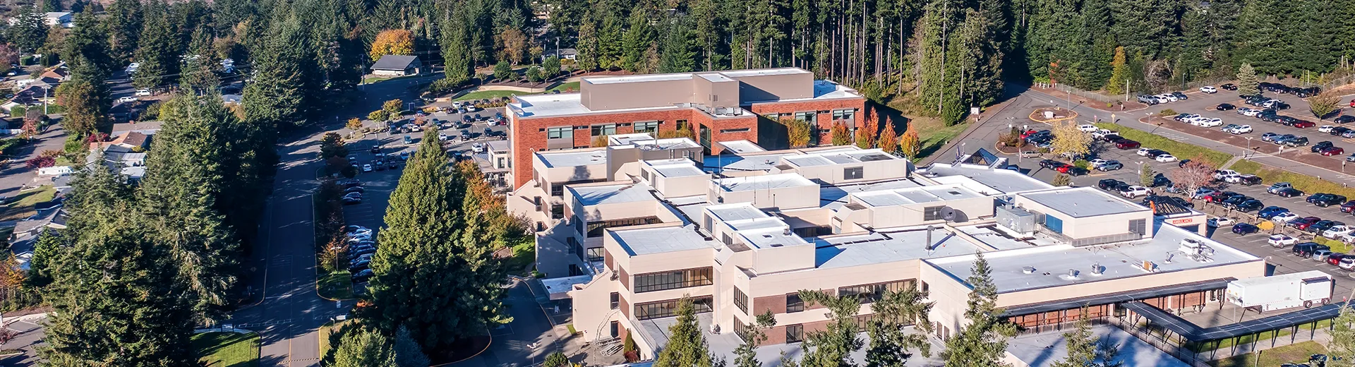Arial view of an Oregon hospital